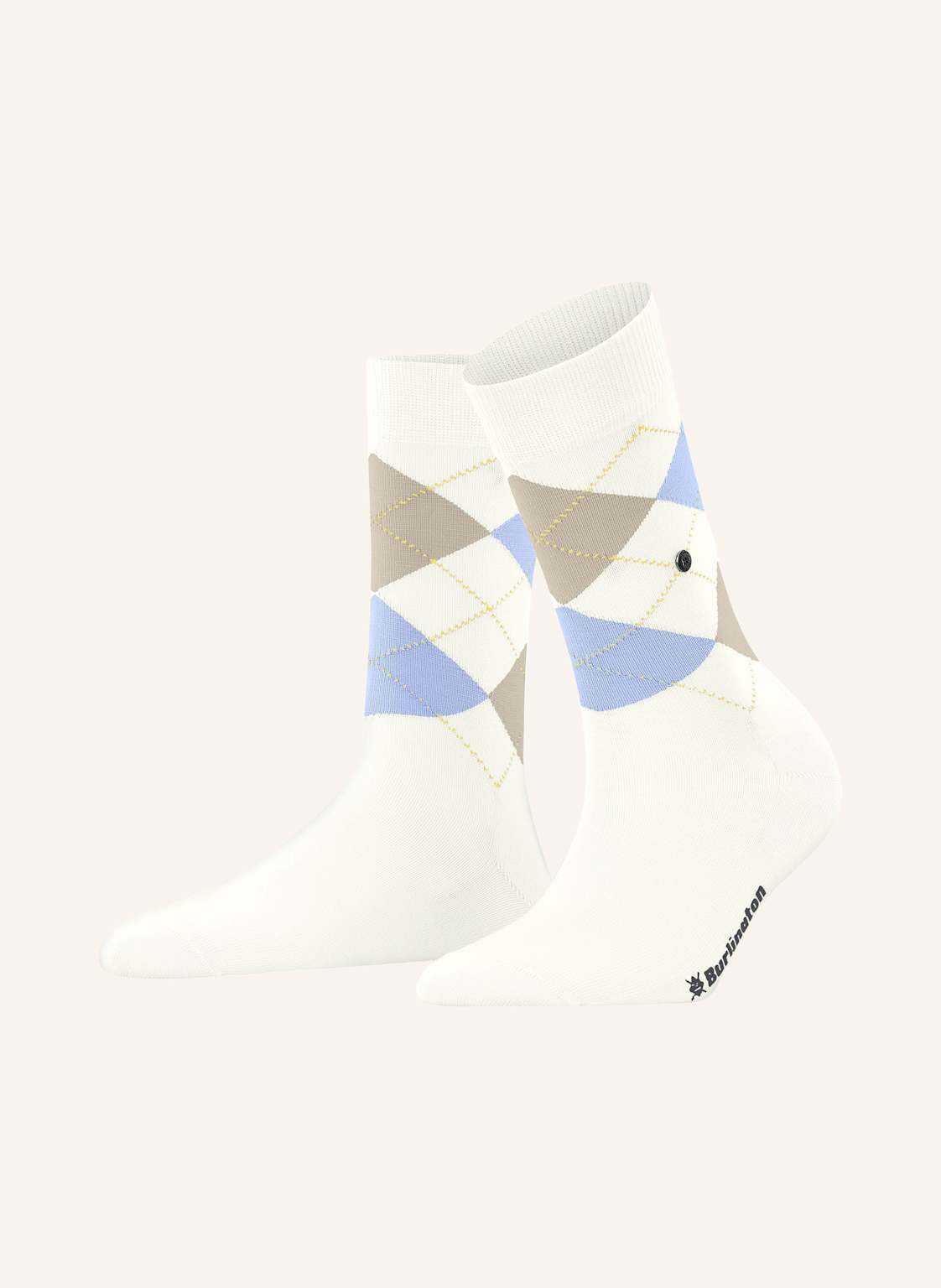 Burlington Socken Covent Garden weiss von Burlington