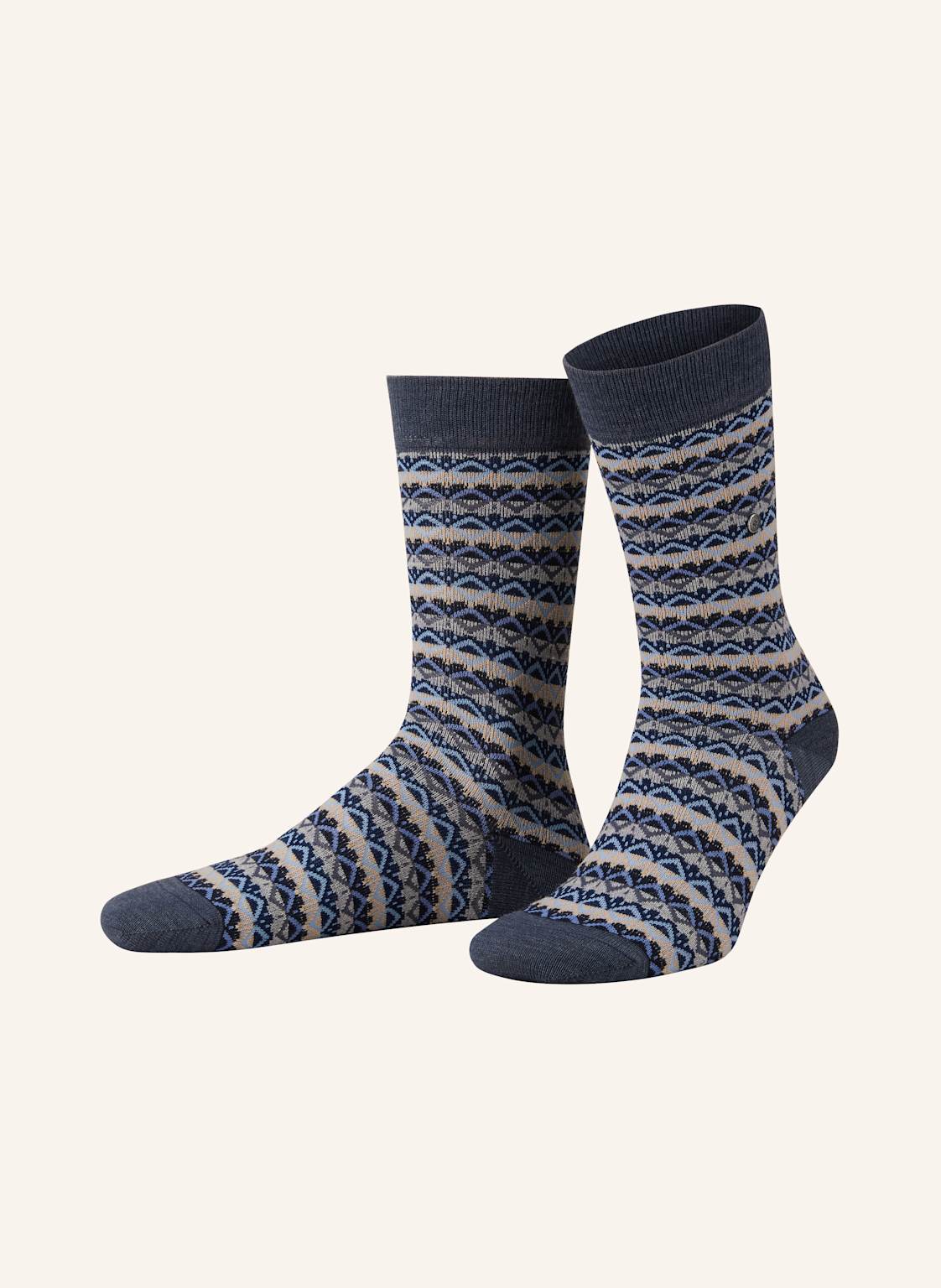 Burlington Socken Modern Fair Isle blau von Burlington