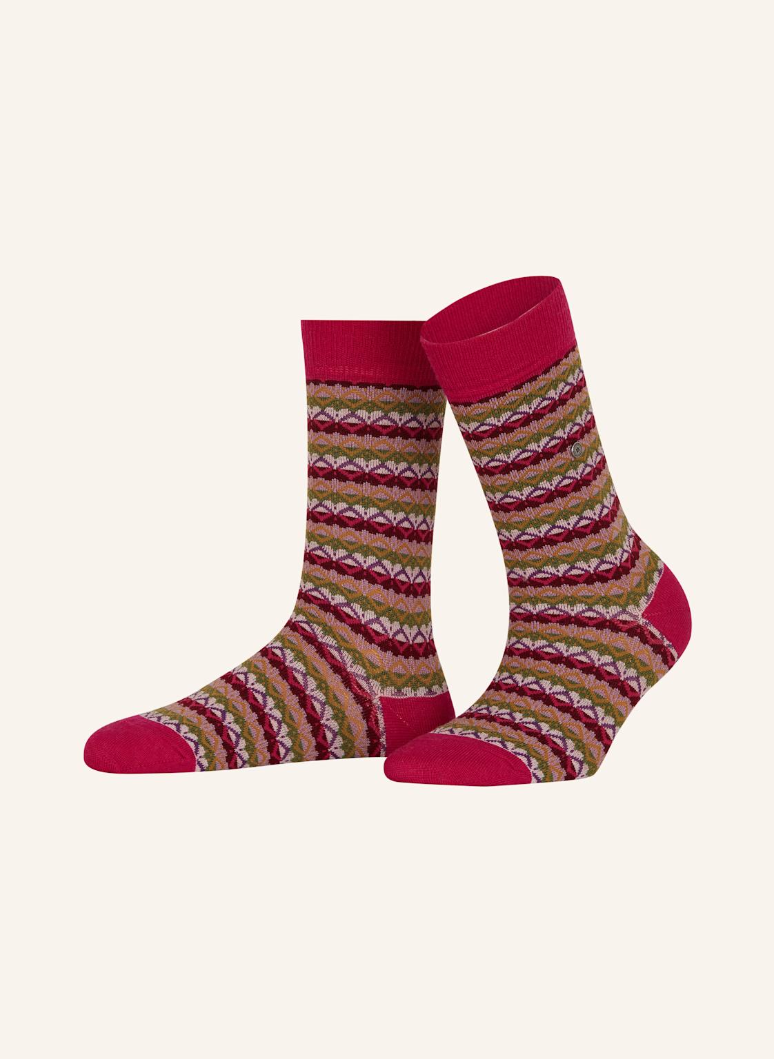 Burlington Socken Modern Fair Isle rot von Burlington