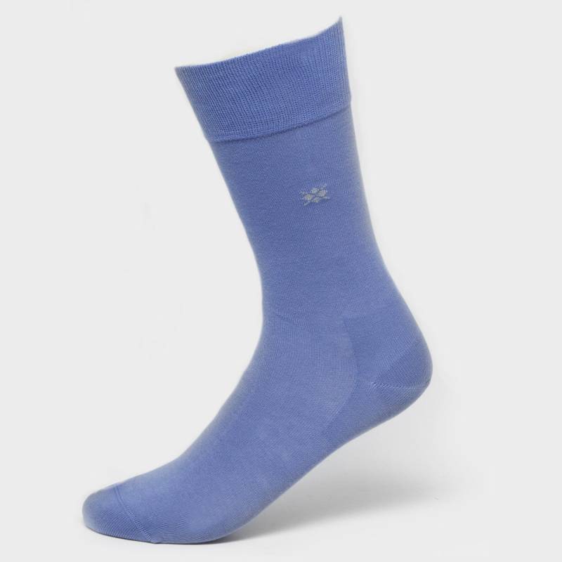 Burlington - Wadenlange Socken, für Herren, Blau Denim, Größe W40 von Burlington