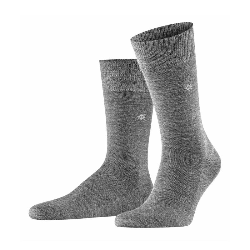 Wadenlange Socken Herren Metallgrau W40 von Burlington