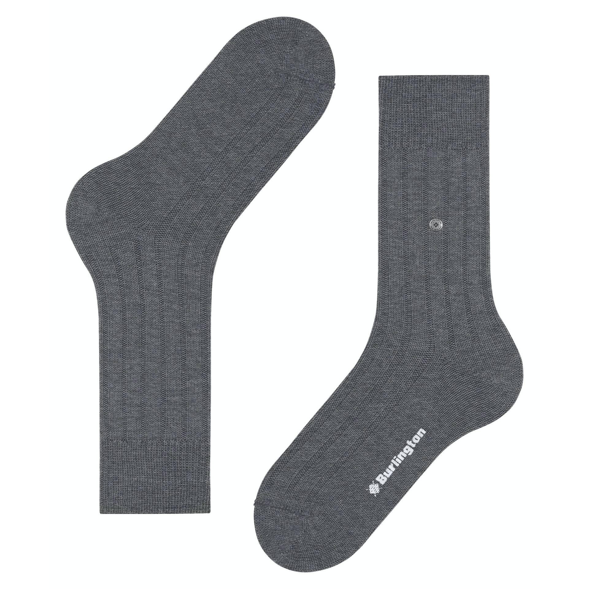 Burlington - socken dover, für Herren, Grau, Größe 40-46 von Burlington