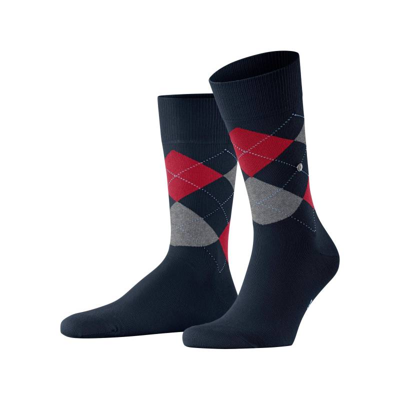 Wadenlange Socken Herren Marine 40-46 von Burlington