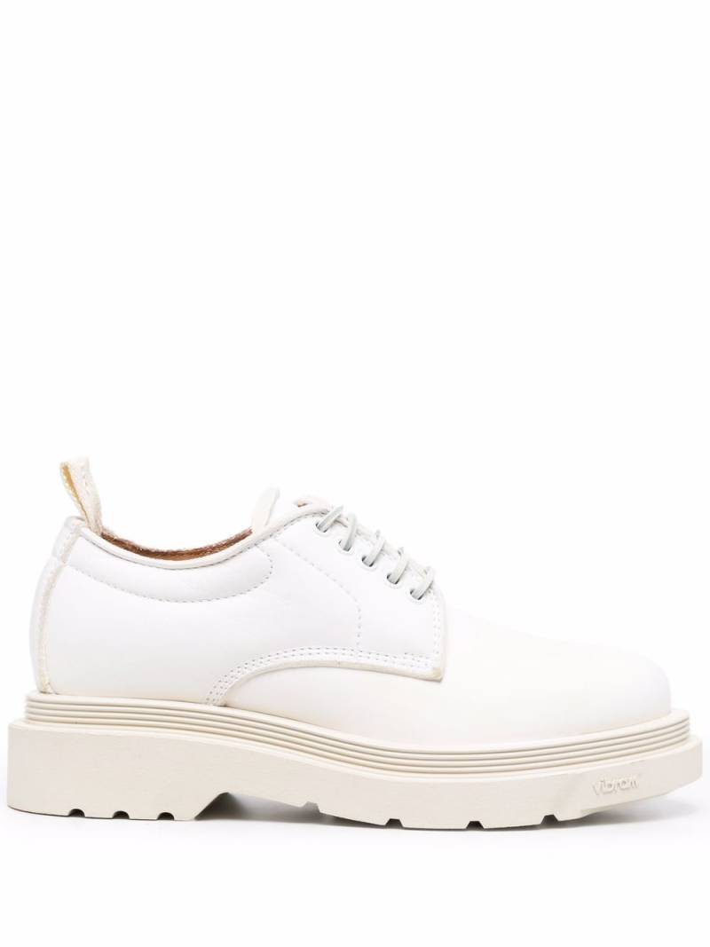 Buttero 40mm leather lace-up shoes - White von Buttero