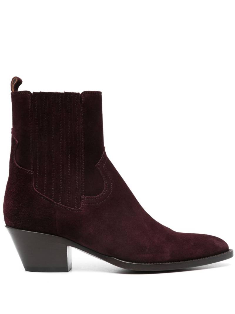 Buttero 55mm suede boots - Purple von Buttero