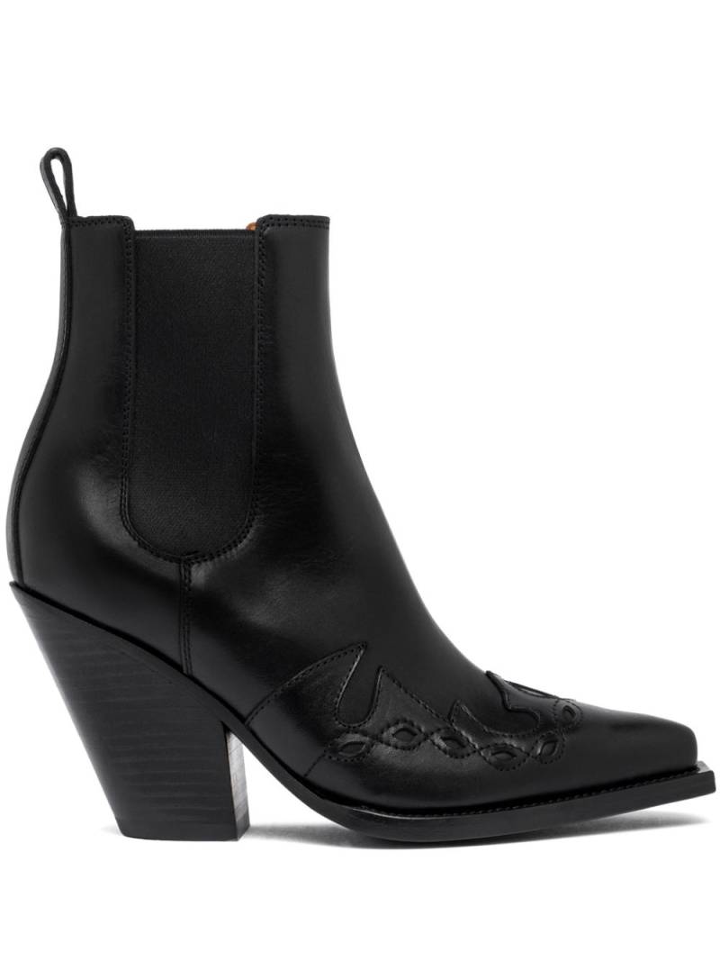 Buttero 90mm leather boots - Black von Buttero