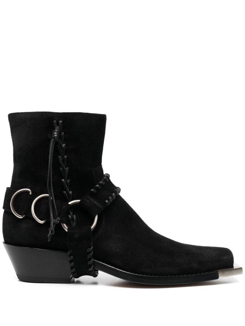 Buttero square-toe 55mm ankle boots - Black von Buttero