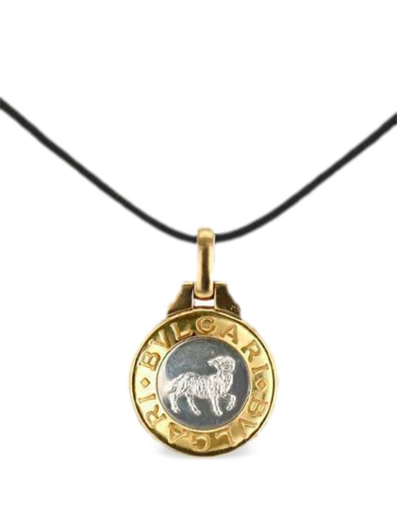 Bvlgari Pre-Owned 18kt yellow gold Zodiac Aries pendant von Bvlgari Pre-Owned