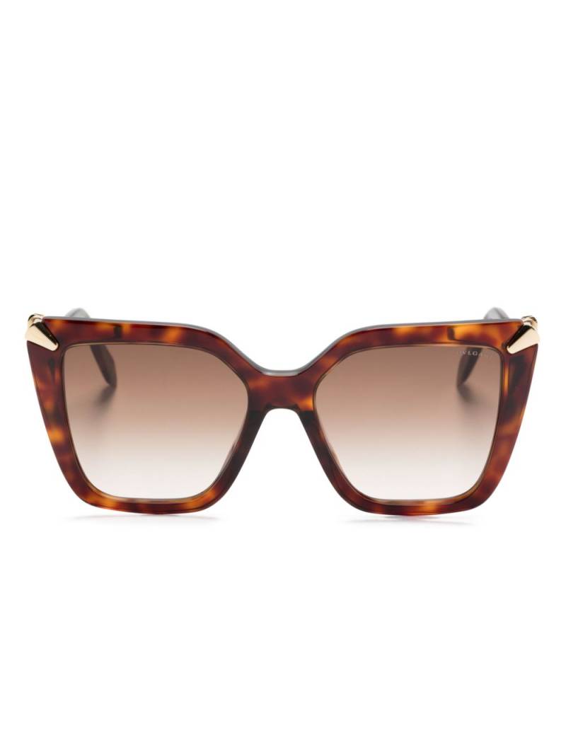 Bvlgari Serpent butterfly-frame sunglasses - Brown von Bvlgari