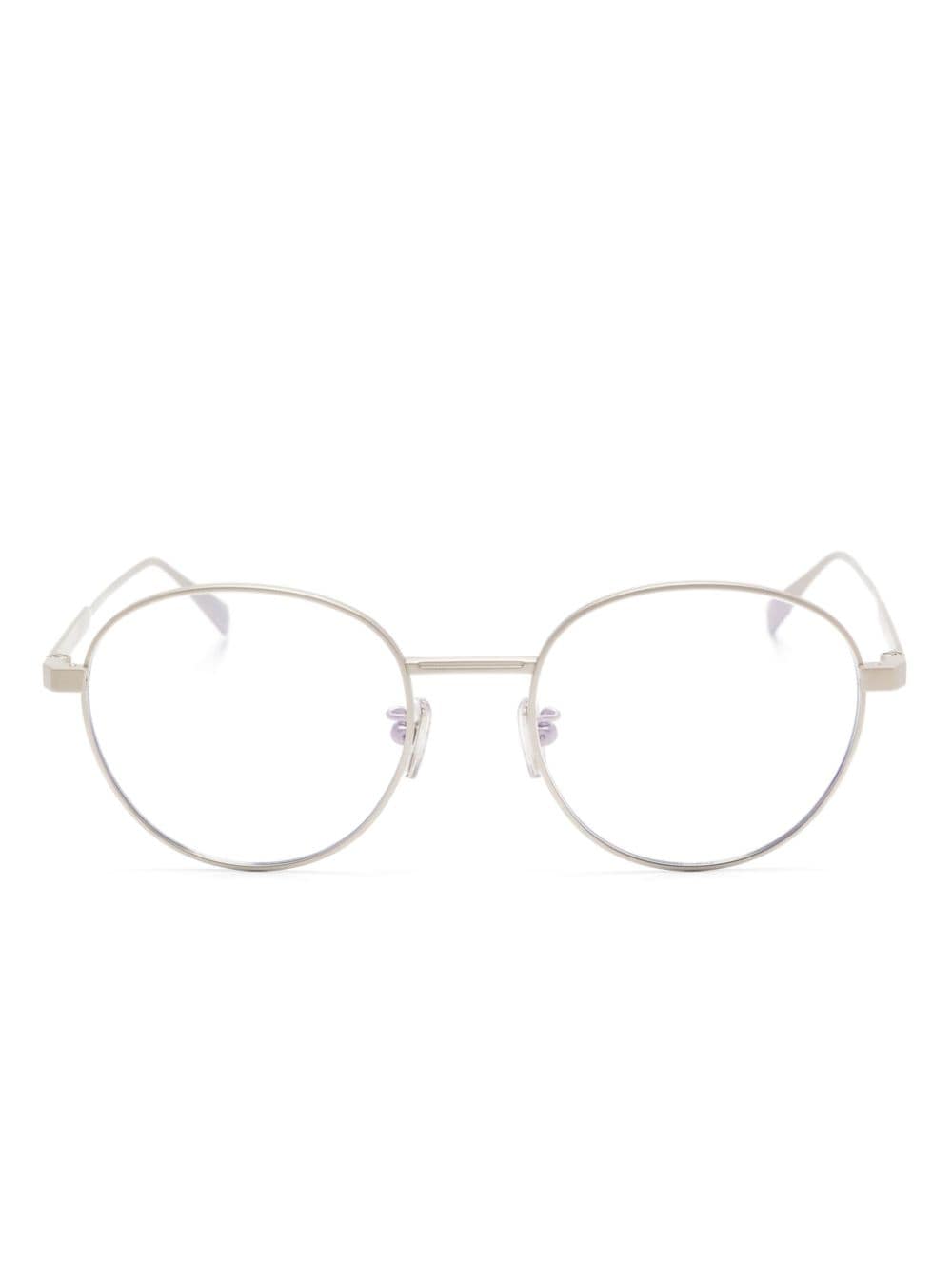 Bvlgari light-filtering round-frame glasses - Grey von Bvlgari