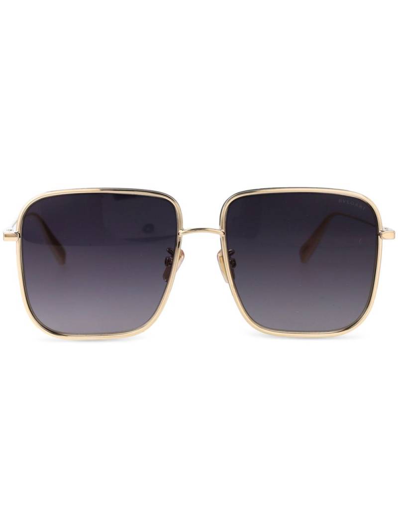 Bvlgari oversize-frame sunglasses - Gold von Bvlgari