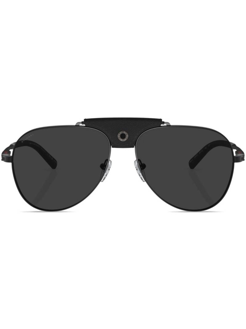 Bvlgari pilot-frame tinted-lenses sunglasses - Black von Bvlgari