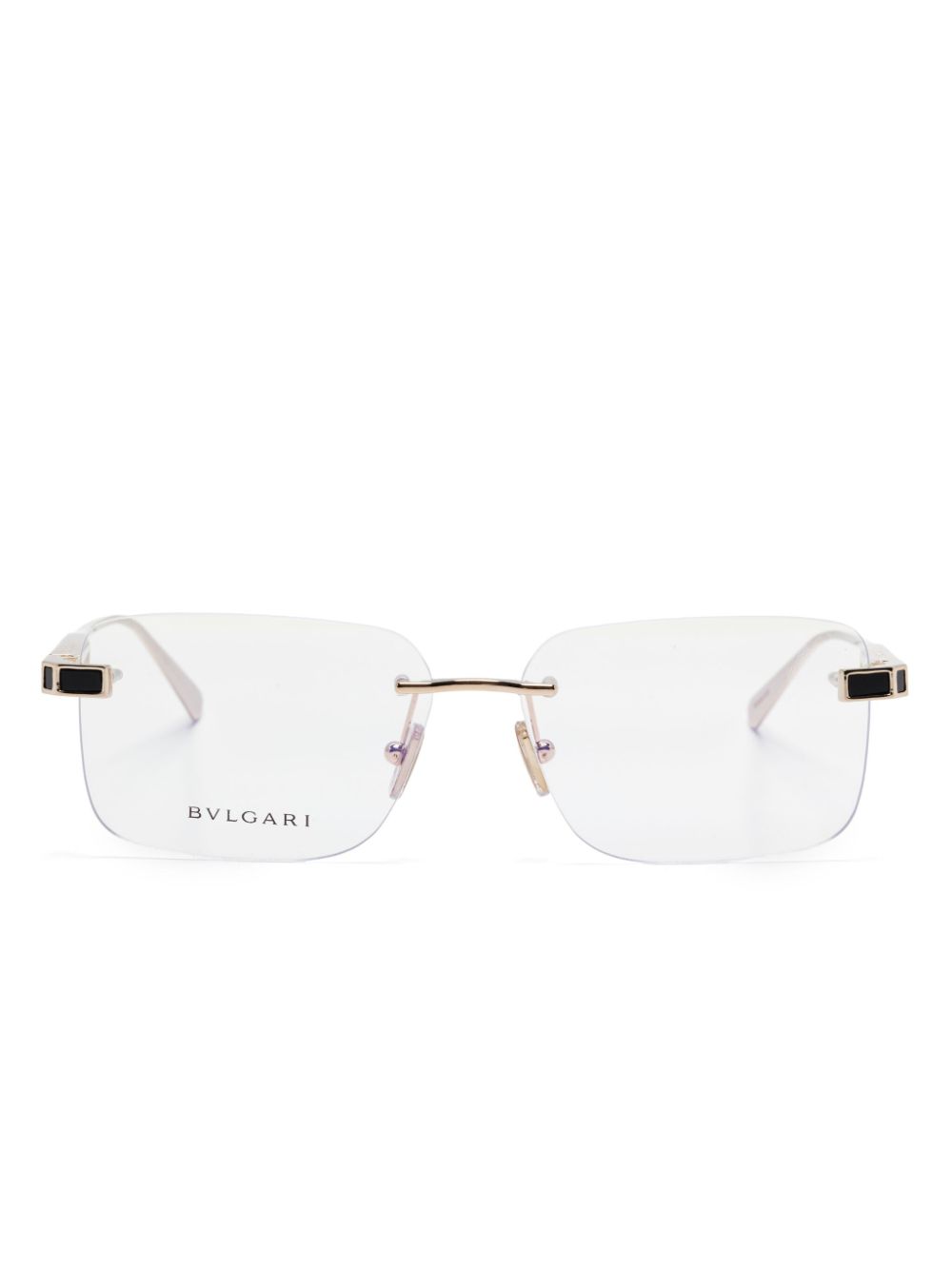 Bvlgari rectangle-frame glasses - Gold von Bvlgari