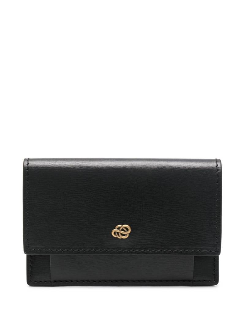 By Malene Birger Aya logo-plaque leather wallet - Black von By Malene Birger