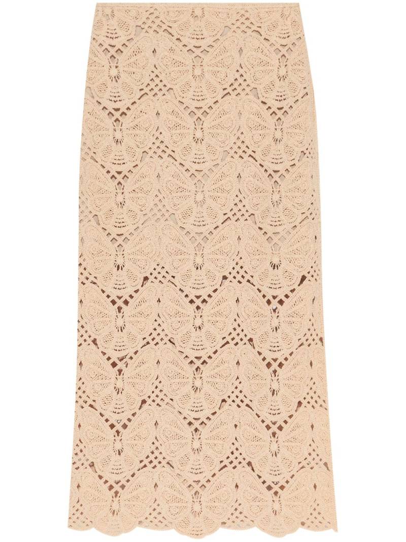 By Malene Birger Cantala crochet midi skirt - Neutrals von By Malene Birger