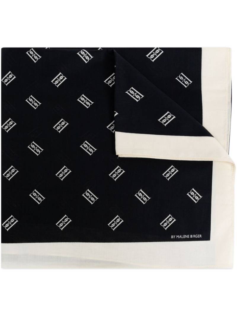 By Malene Birger Cialos organic cotton scarf - Black von By Malene Birger