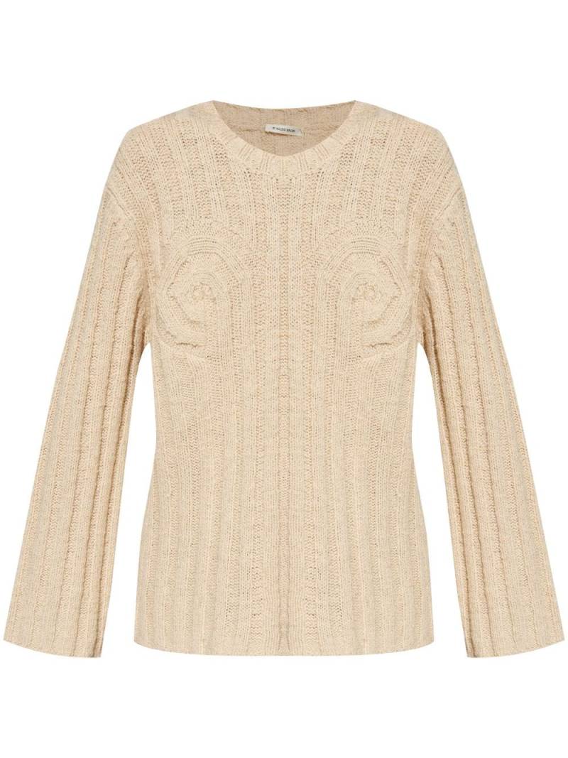 By Malene Birger Cirra ribbed knit sweater - Neutrals von By Malene Birger