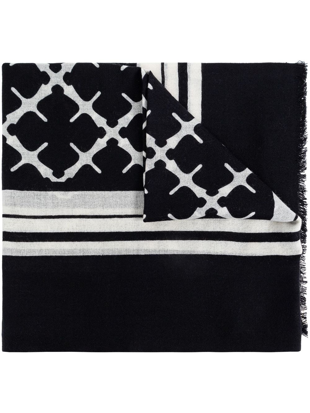 By Malene Birger Cornelis wool scarf - Black von By Malene Birger