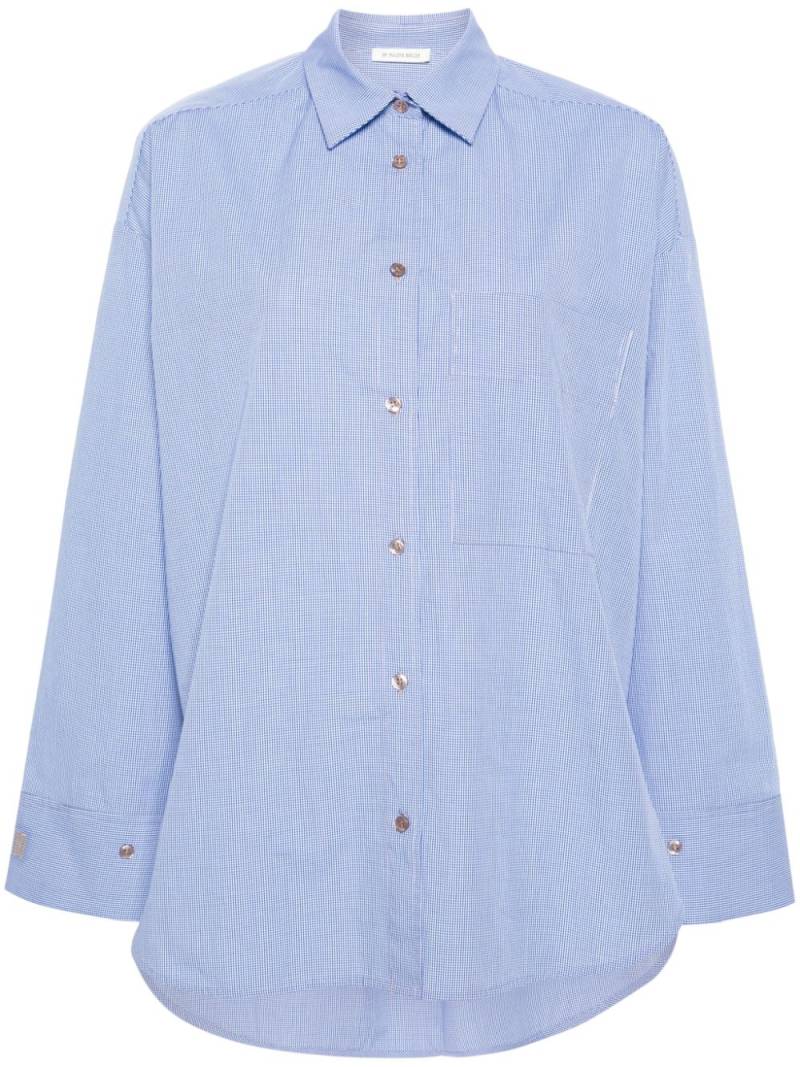 By Malene Birger Derris mini-check shirt - Blue von By Malene Birger