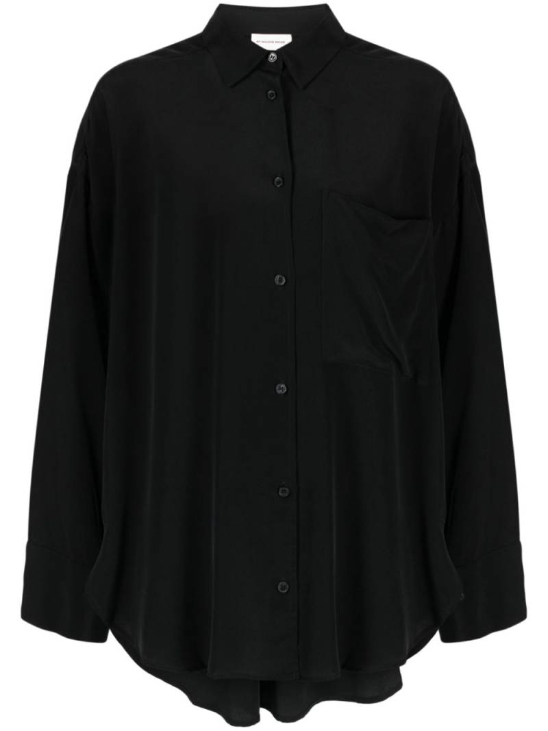 By Malene Birger Derris silk long-sleeve blouse - Black von By Malene Birger