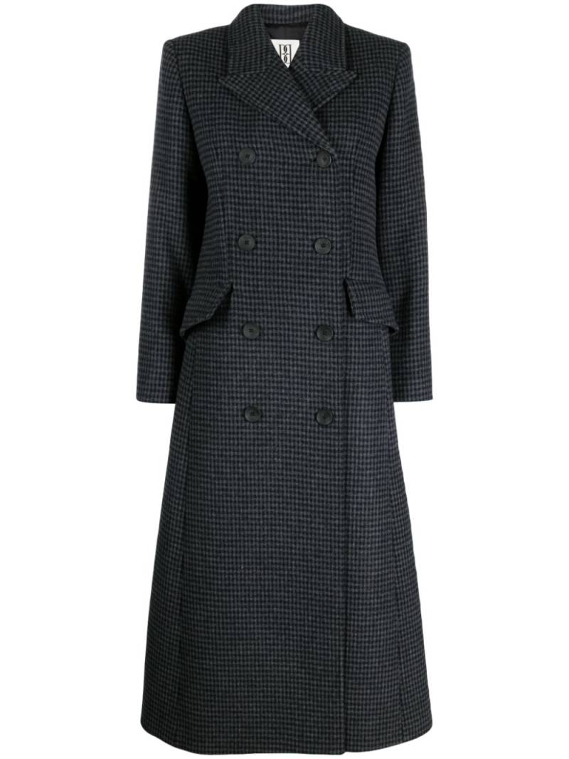 By Malene Birger Gardeniia checked long coat - Blue von By Malene Birger