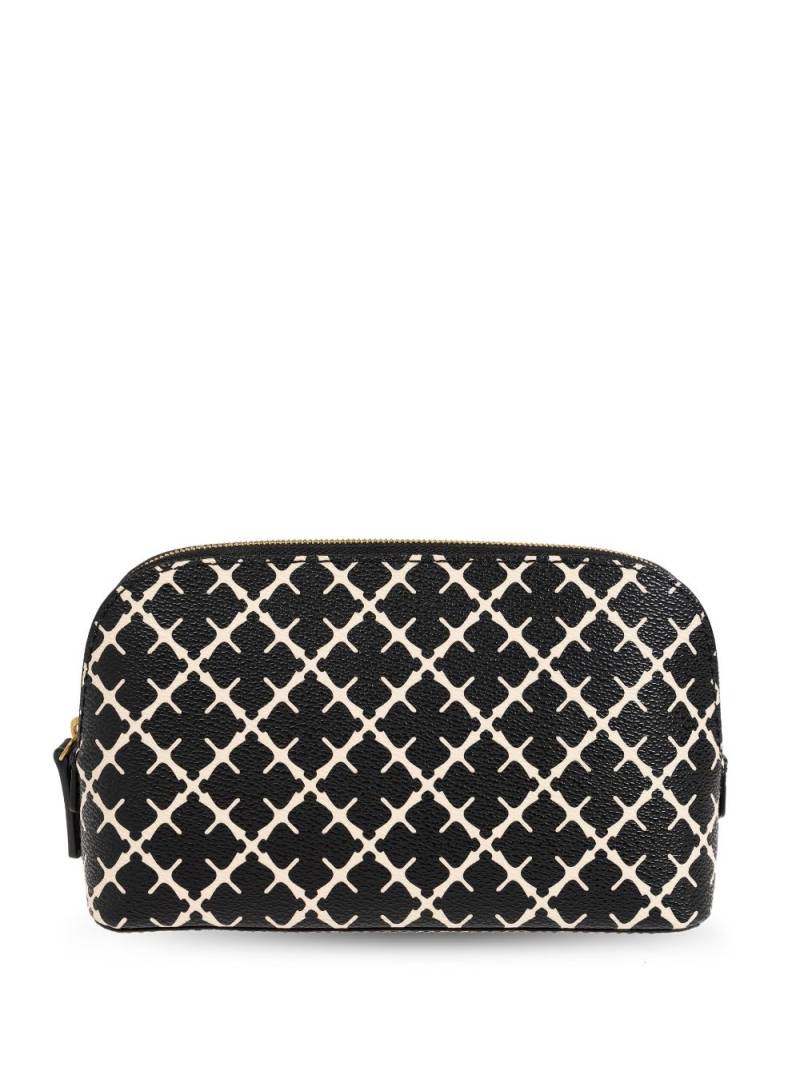 By Malene Birger Jacquard print make up bag - Black von By Malene Birger