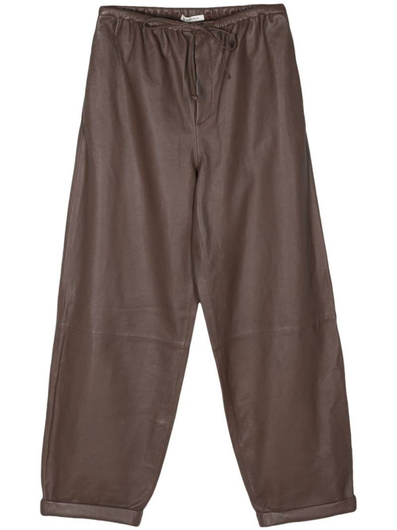 By Malene Birger Joanni high-waisted straight-leg trousers - Brown von By Malene Birger