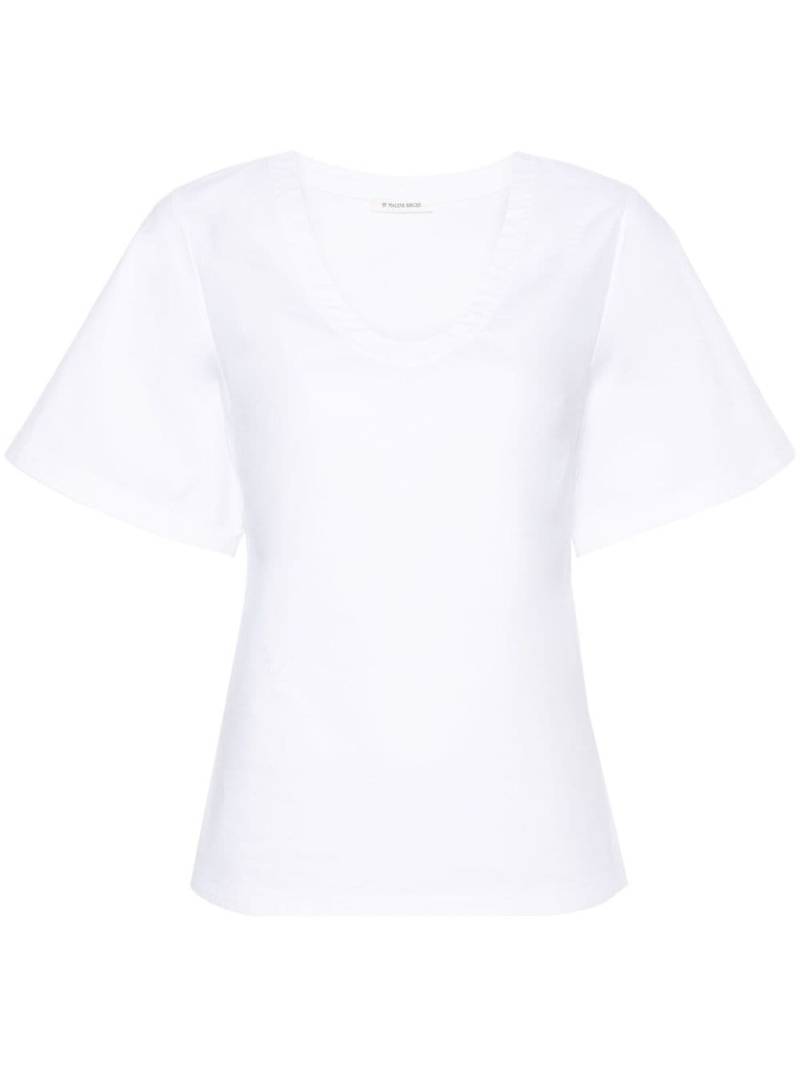 By Malene Birger Lunae scoop-neck T-shirt - White von By Malene Birger