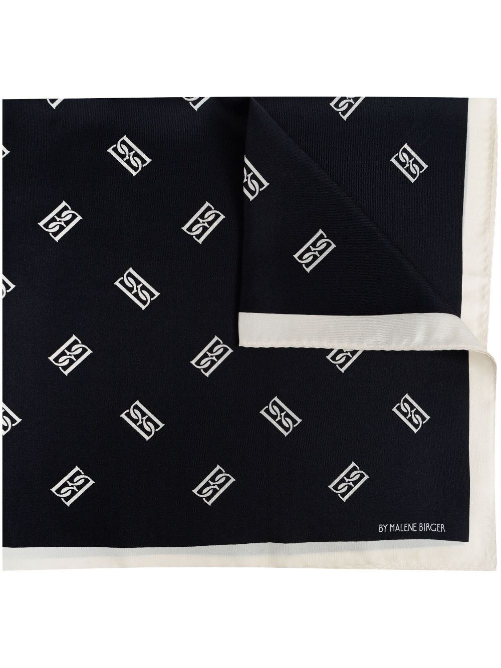 By Malene Birger Monnis silk scarf - Black von By Malene Birger