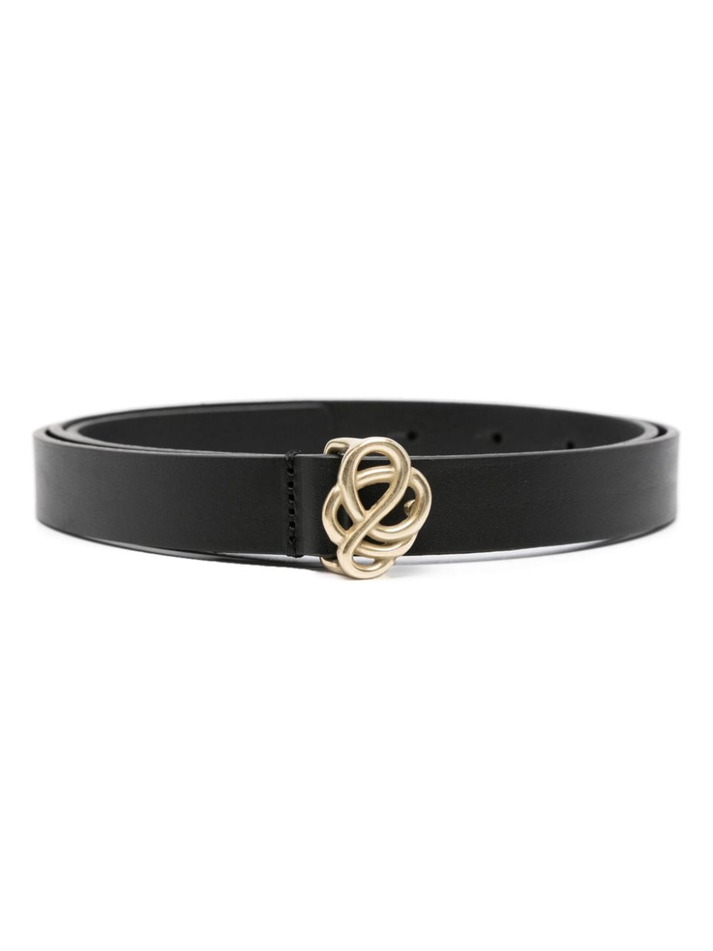 By Malene Birger Ouma leather belt - Black von By Malene Birger