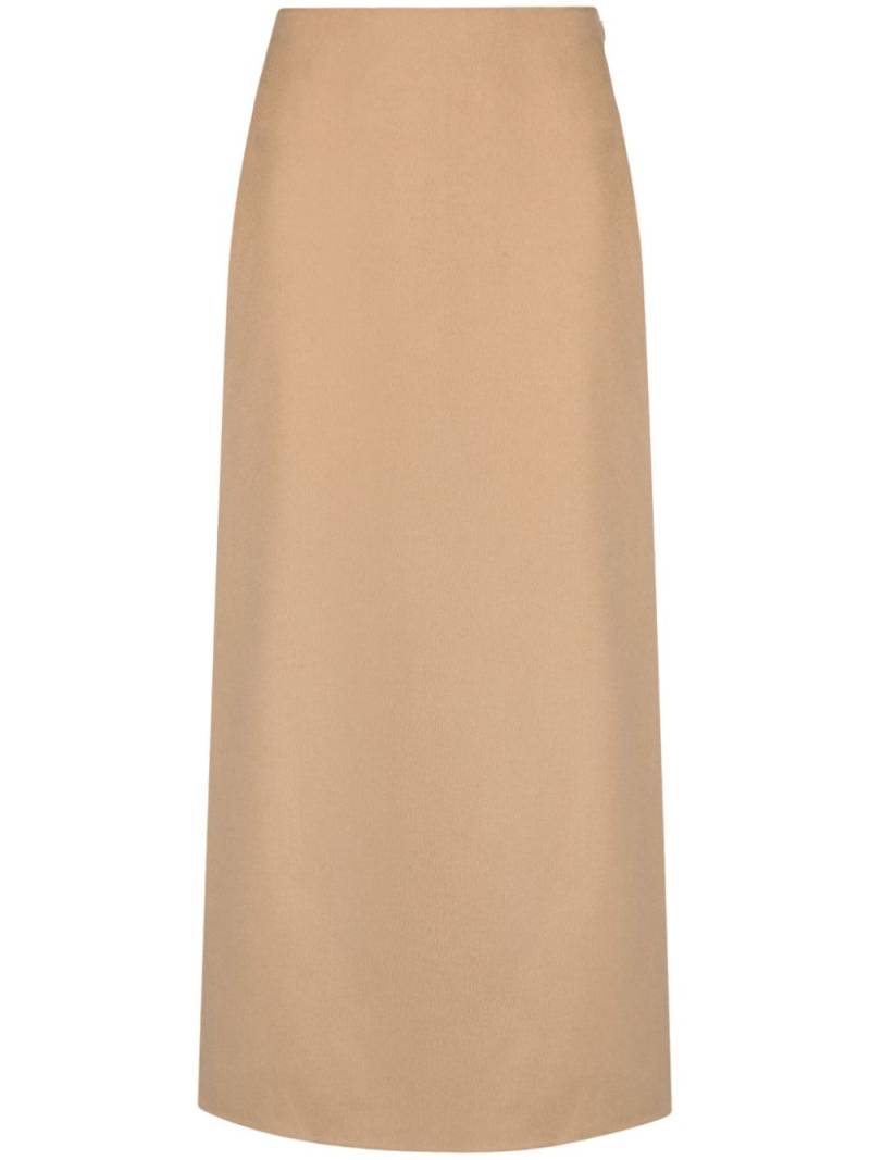 By Malene Birger Palomie wool midi skirt - Neutrals von By Malene Birger