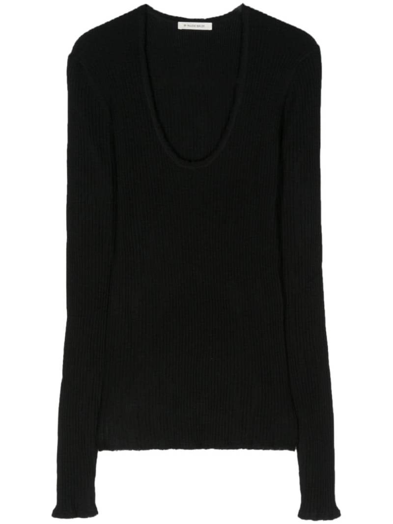 By Malene Birger Rinah merino wool top - Black von By Malene Birger