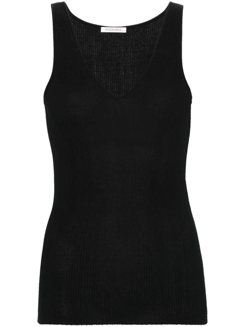 By Malene Birger Rory knitted tank top - Black von By Malene Birger