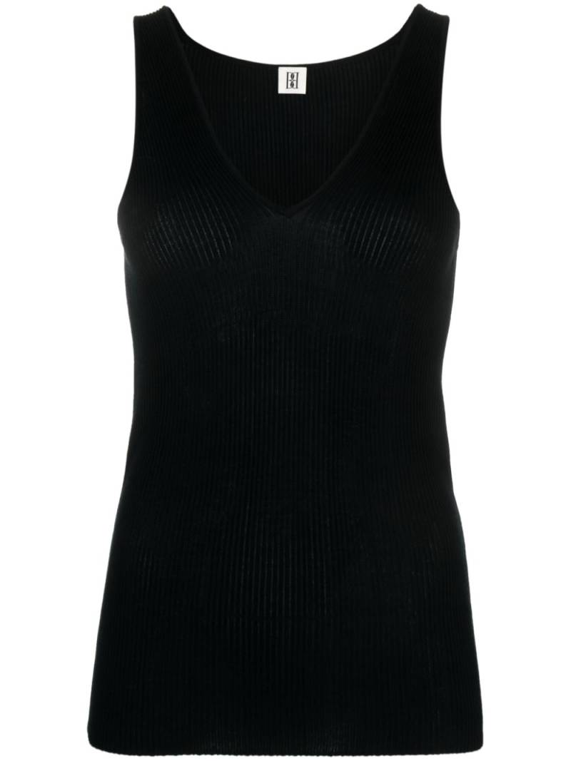 By Malene Birger Rory ribbed-knit tank top - Black von By Malene Birger