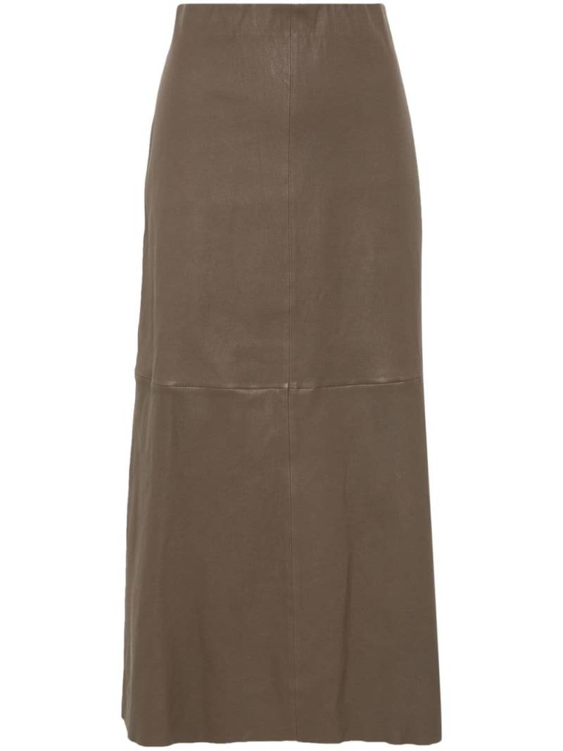 By Malene Birger Simoas leather maxi skirt - Brown von By Malene Birger