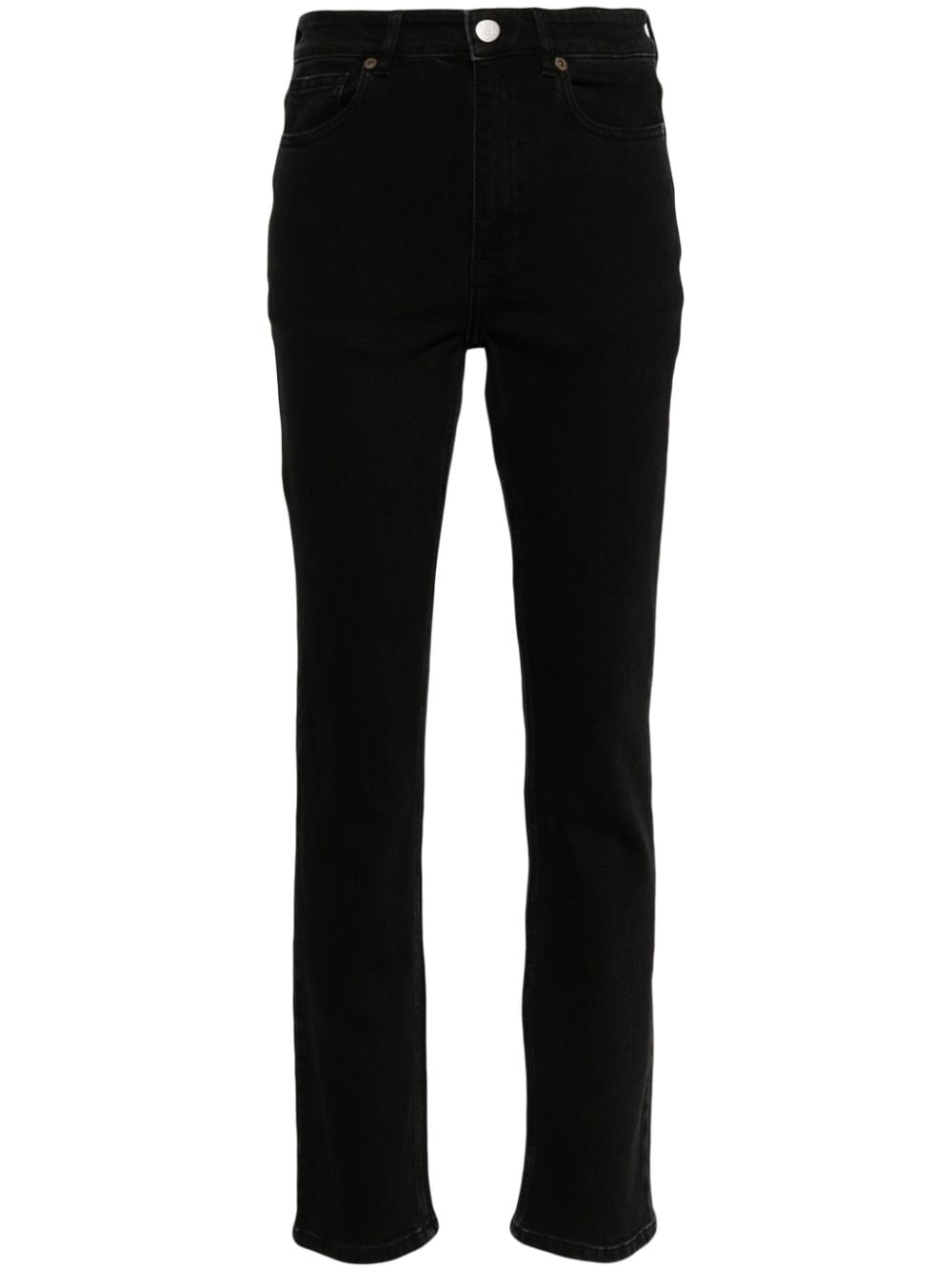 By Malene Birger Stellen high-rise straight-leg jeans - Black von By Malene Birger