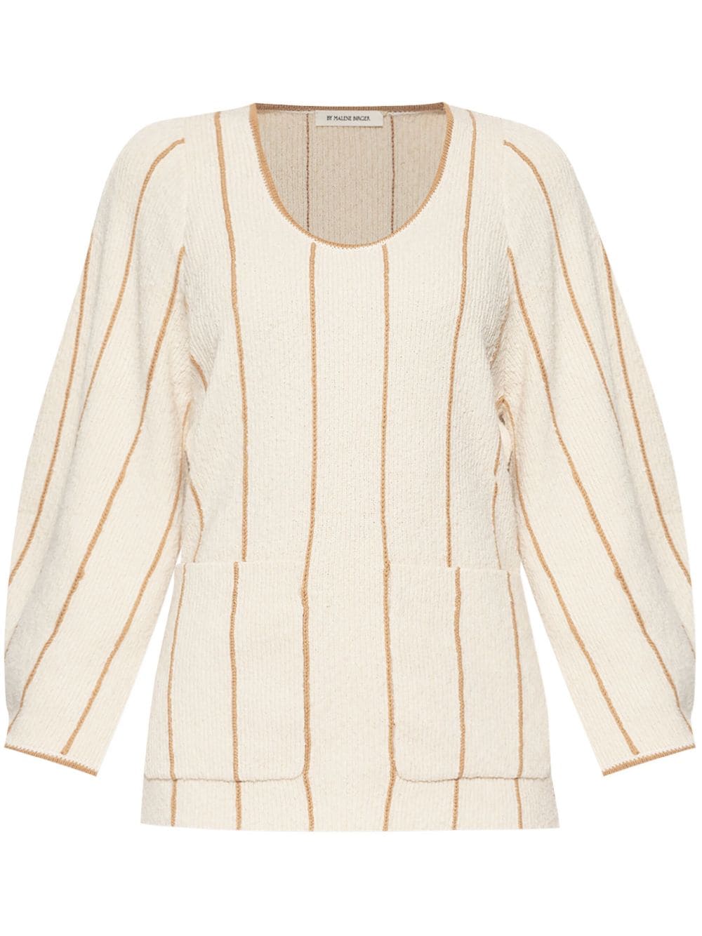 By Malene Birger Zoita knitted blouse - Neutrals von By Malene Birger