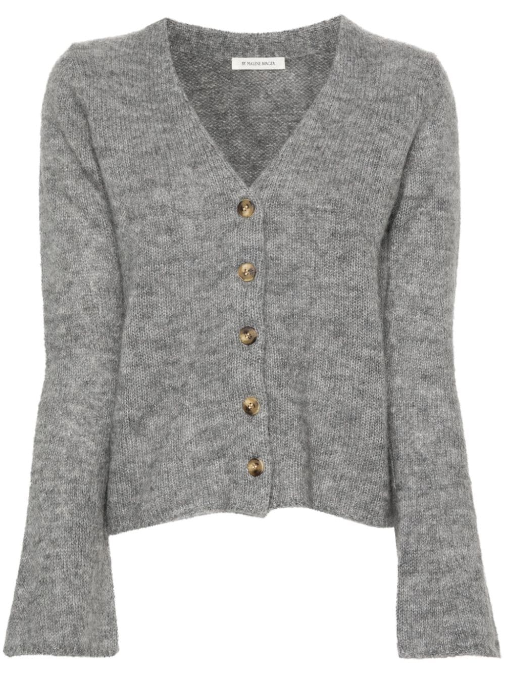 By Malene Birger bell-sleeves mélange cardigan - Grey von By Malene Birger