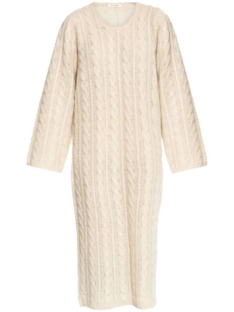 By Malene Birger cable-knit midi dress - Neutrals von By Malene Birger