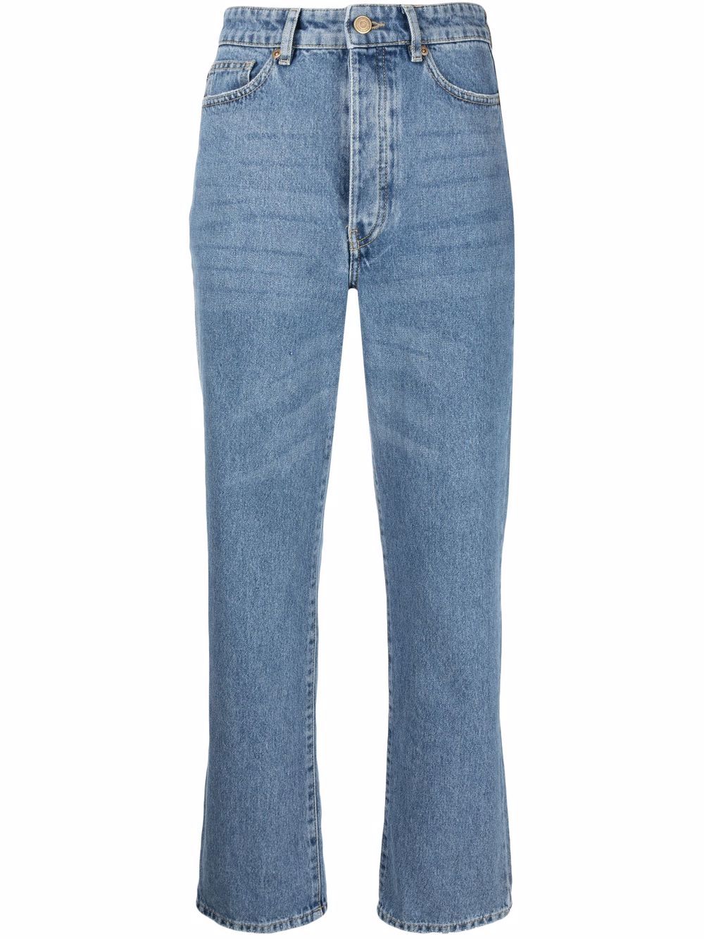 By Malene Birger cropped straight-leg jeans - Blue von By Malene Birger