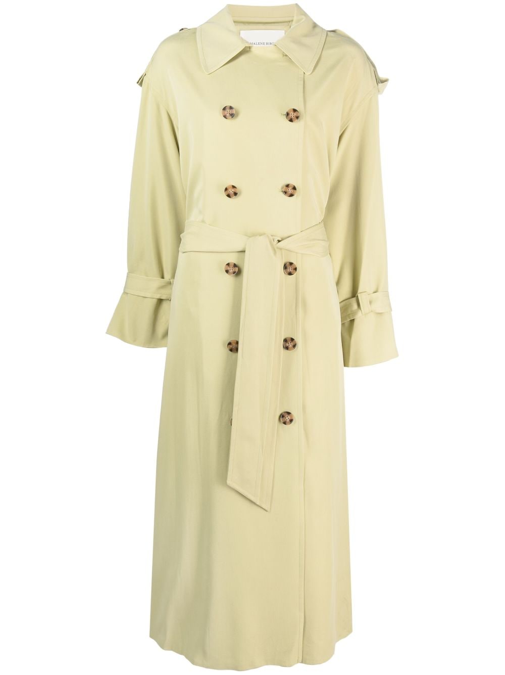 By Malene Birger double-breasted button-fastening coat - Green von By Malene Birger