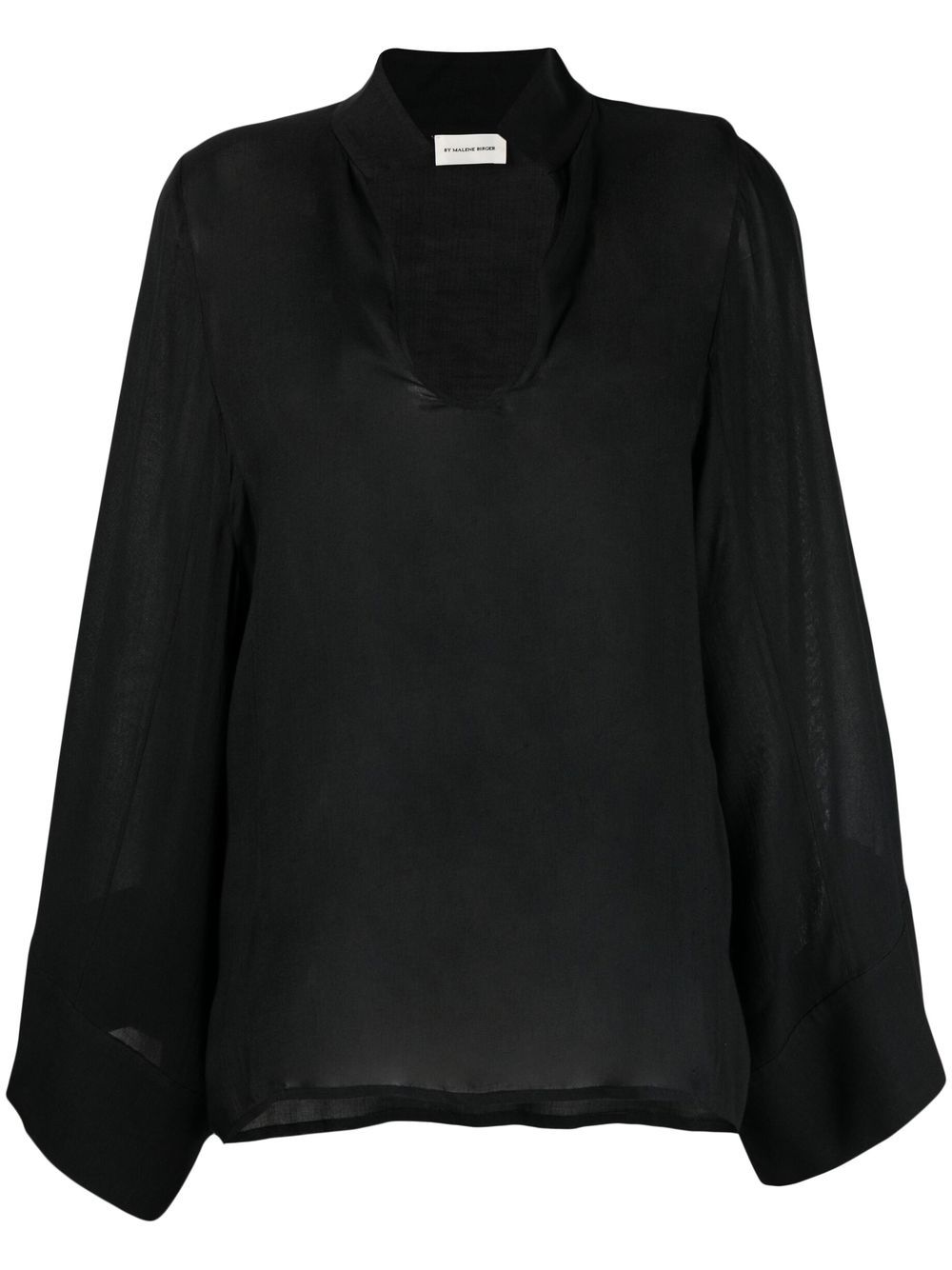 By Malene Birger long-sleeve blouse - Black von By Malene Birger