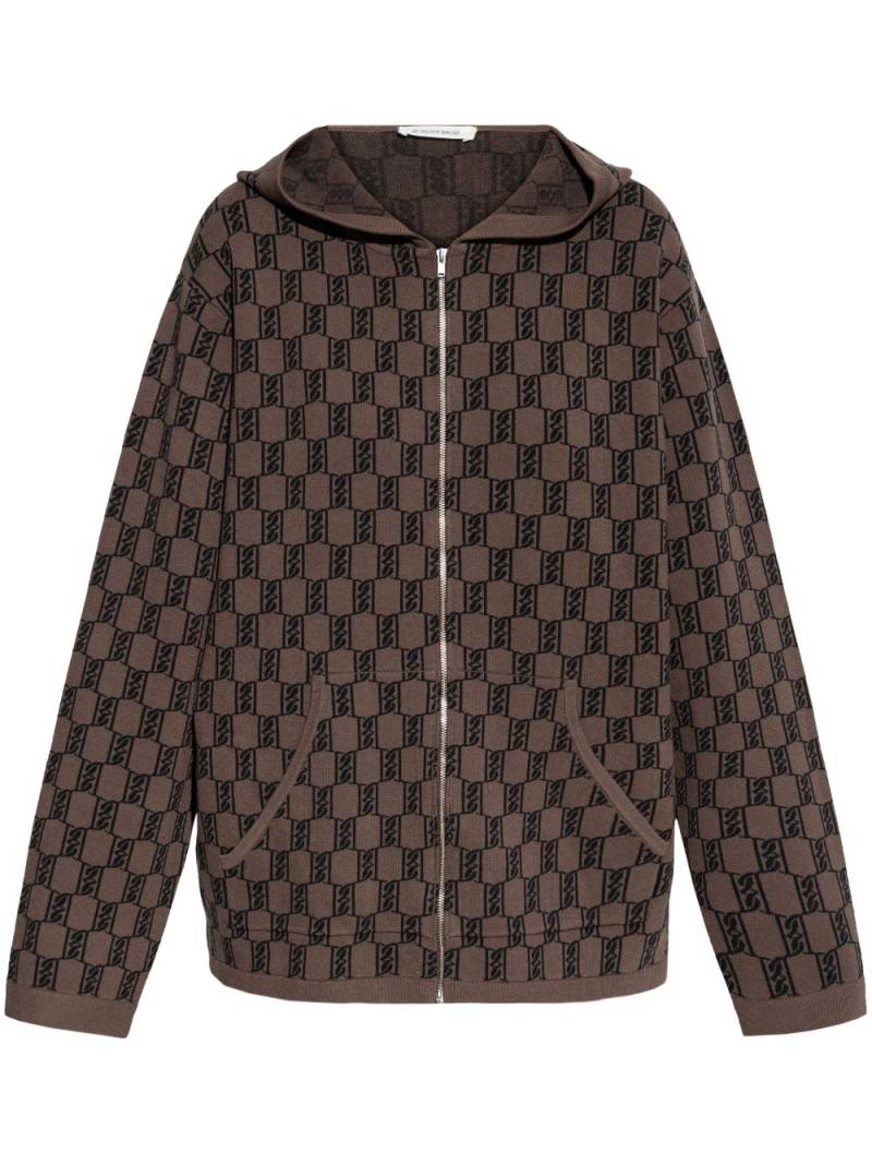 By Malene Birger monogram-pattern hoodie - Brown von By Malene Birger