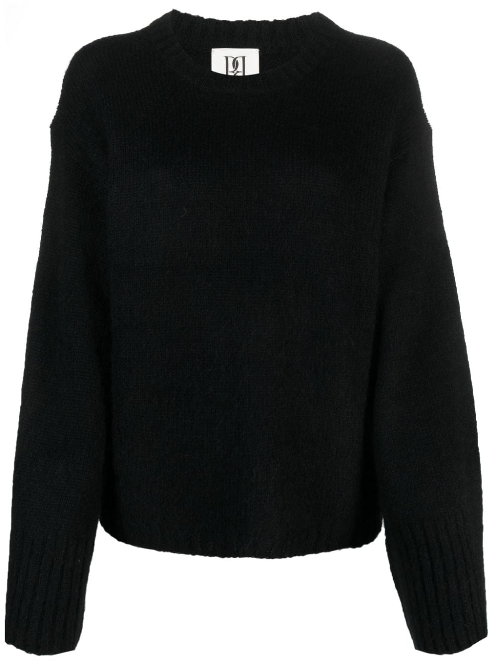 By Malene Birger round-neck knitted jumper - Black von By Malene Birger