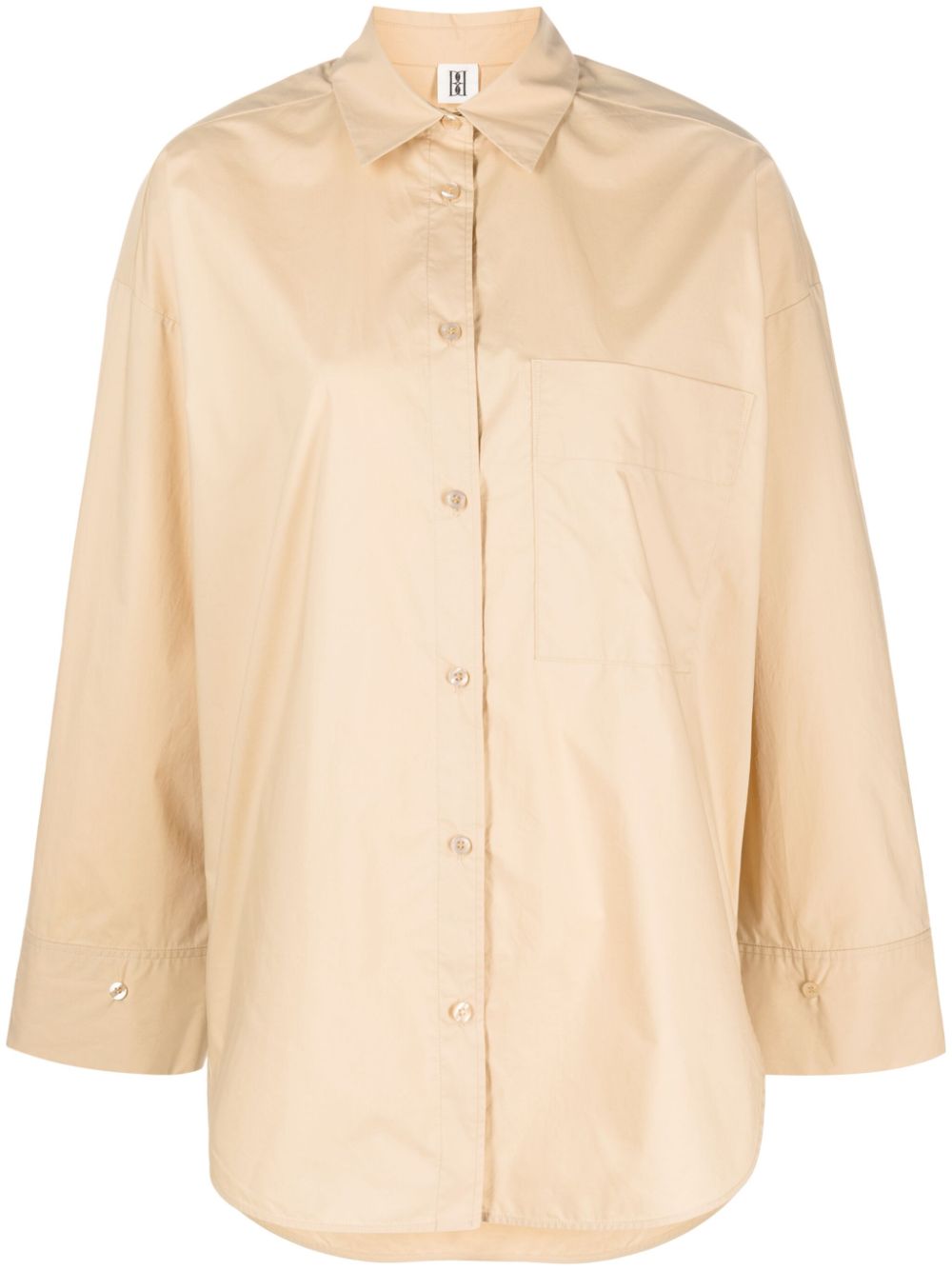 By Malene Birger spread-collar organic cotton shirt - Neutrals von By Malene Birger