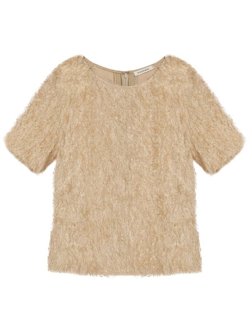 By Malene Birger textured-finish T-shirt - Neutrals von By Malene Birger