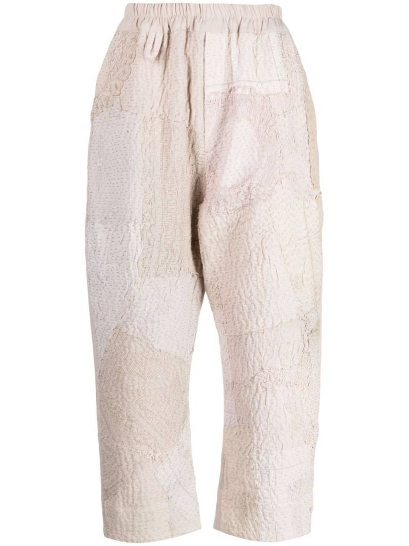 By Walid Gerald linen cropped pants - Neutrals von By Walid