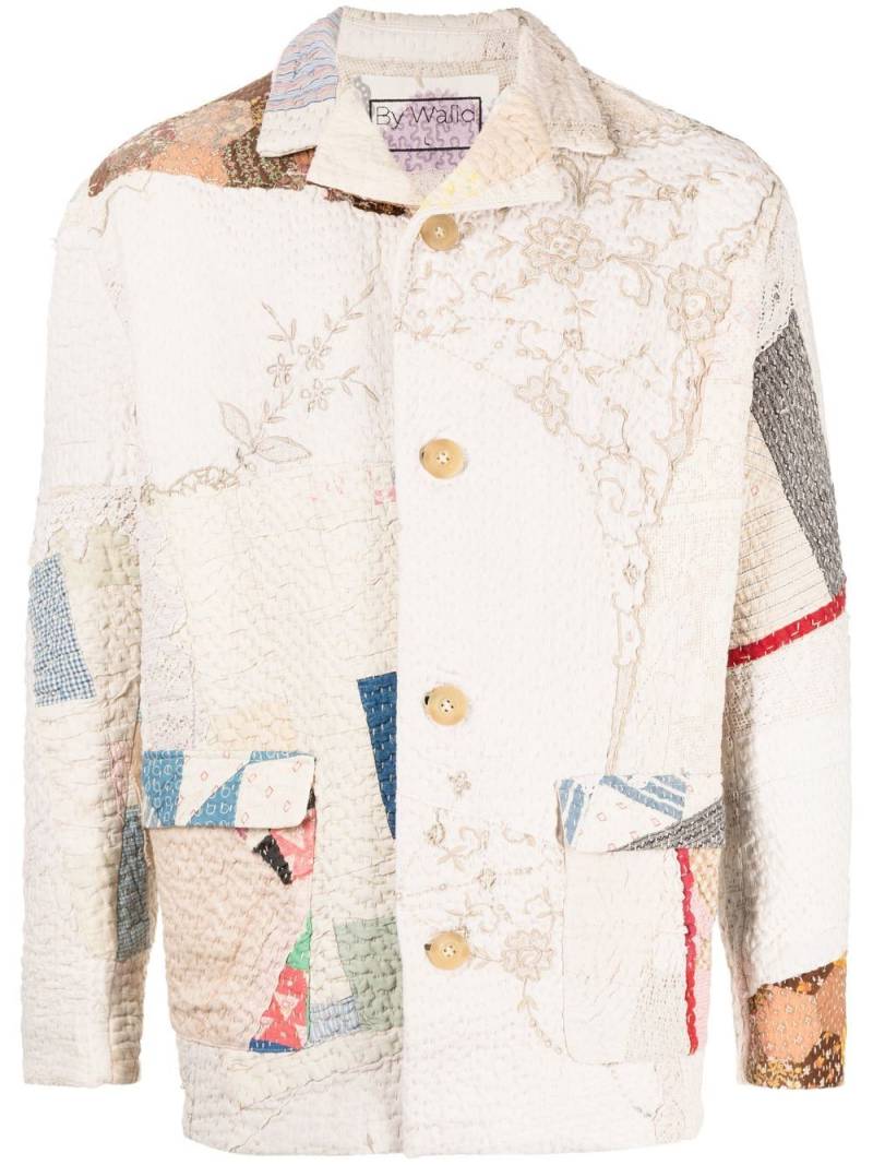 By Walid Noah patchwork-design jacket - Neutrals von By Walid