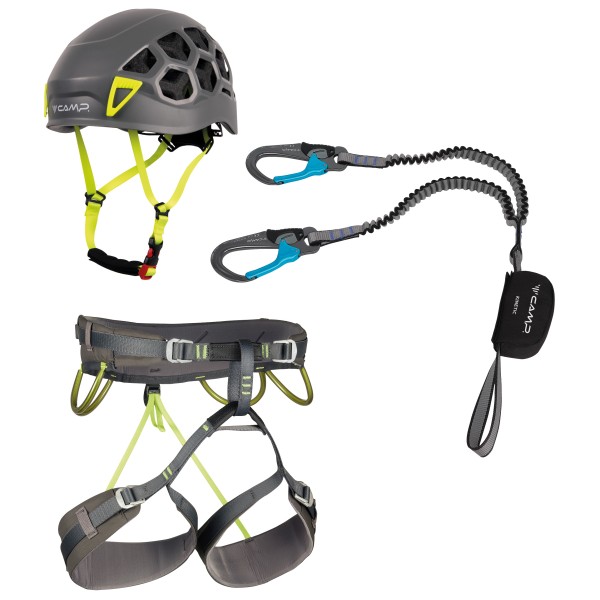 C.A.M.P. - Kit Ferrata Kinetic Rewind Pro Energy - Kletterset Gr L;S grau von C.A.M.P.