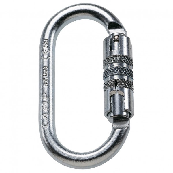 C.A.M.P. - Oval Pro 2 Lock - Stahlkarabiner grau von C.A.M.P.